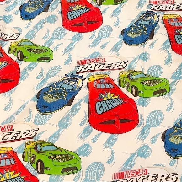 Vintage NASCAR Racers Twin Flat Bed Sheet - Picture 1 of 7